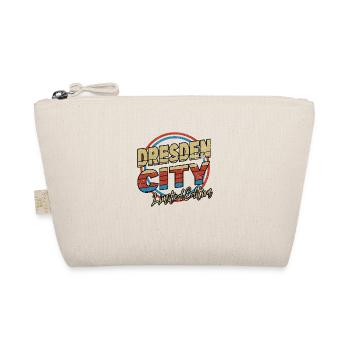 Dresden Germany City Font 80s style - Organic Pouch - nature - Front