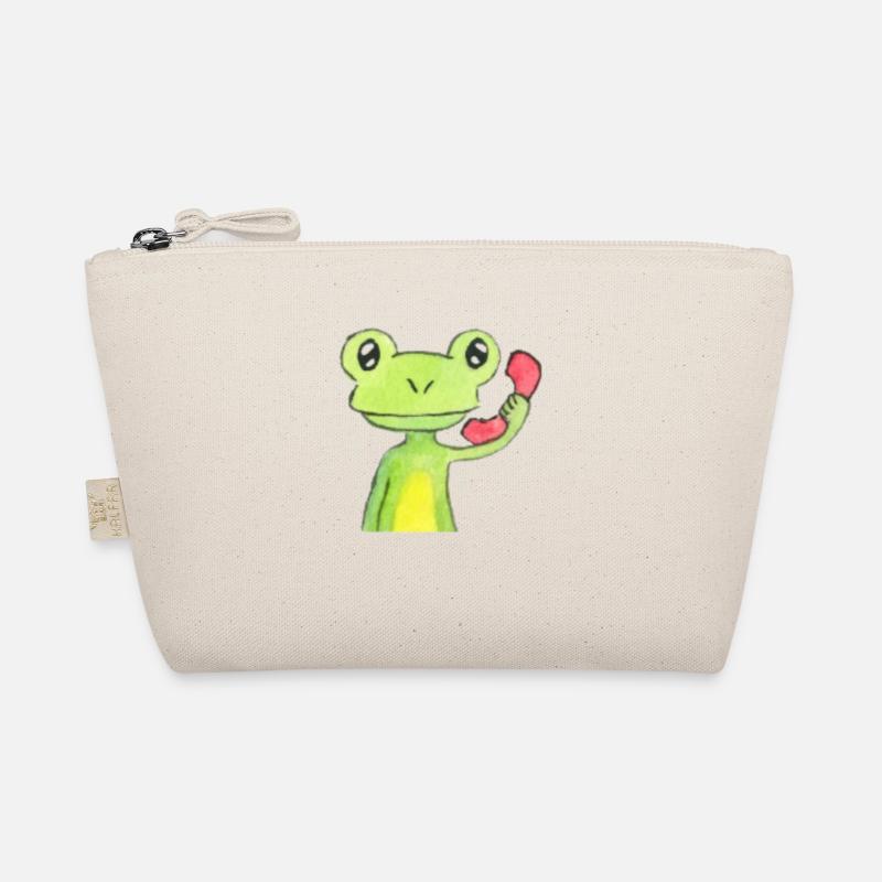 Frosch am Telefon - Bio-Täschchen - Natur