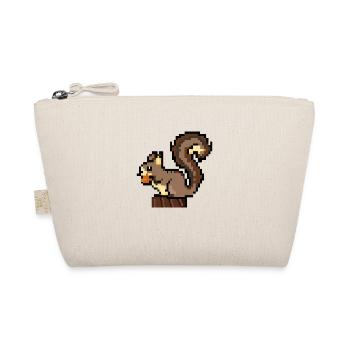 Squirrel Pixel Art Idée cadeau - Trousse biologique - nature - Devant