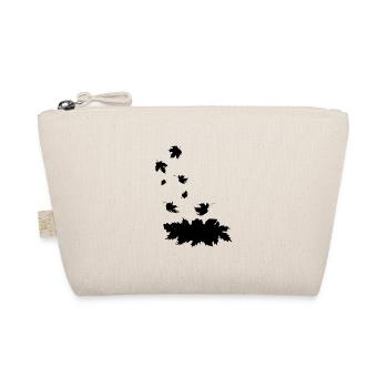 Silhouette noire de feuilles d’érable qui tombent - Trousse biologique - nature - Devant