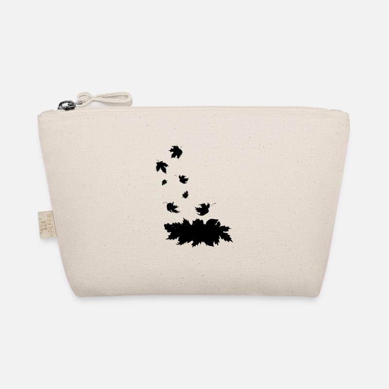 Silhouette noire de feuilles d’érable qui tombent Trousse biologique