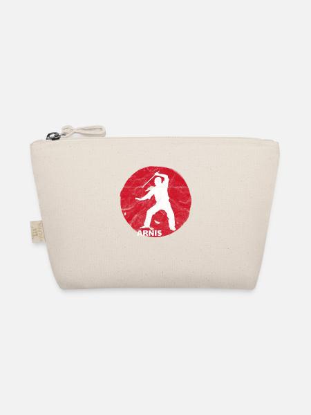 Philippinen Kali Eskrima Arnis Kämpfer I Geschenk - Bio-Täschchen - Natur - Vorne
