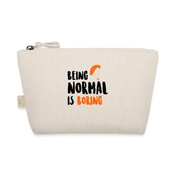 Being Normal Is Boring Parachute Paraglider Skydiv - Bio-Täschchen - Natur - Vorne
