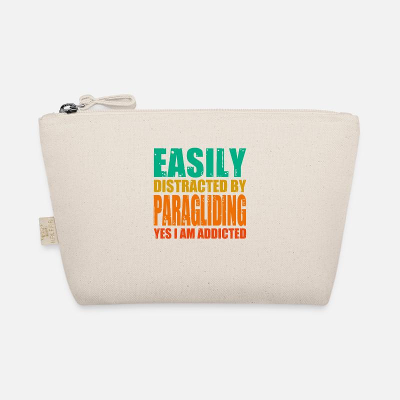 Easily Distracted By Paragliding Yes I Am Addicted Bio-Täschchen