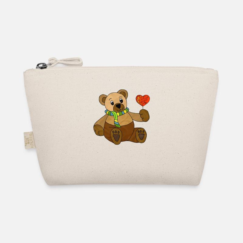 Teddybär - Bio-Täschchen - Natur