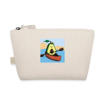 Avocado paddling in kayak - Organic Pouch - nature - Front
