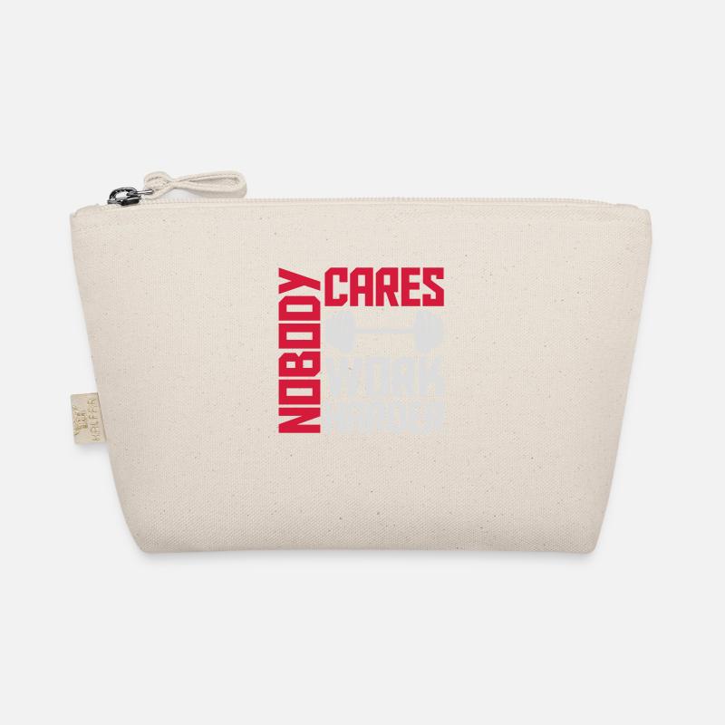nobody cares work harder - Bio-Täschchen - Natur