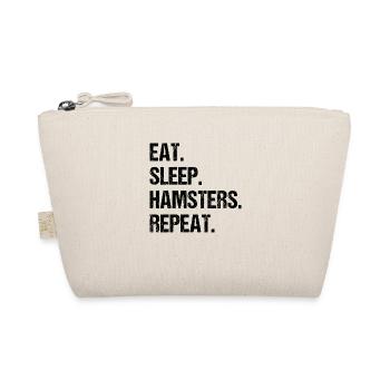 Eat Sleep Hamsters Repeat Hamster Owner Hamster Lo - Bio-Täschchen - Natur - Vorne