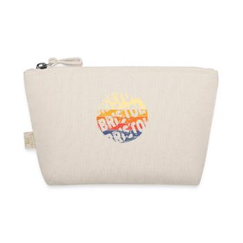 Bristol England UK City Vintage Retro Skyline - Organic Pouch - nature - Front