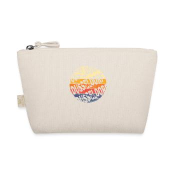 Dusseldorf Germany City Vintage Retro Skyline - Organic Pouch - nature - Front