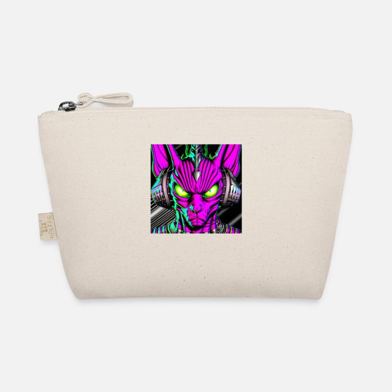 Angry cat - Organic Pouch - nature