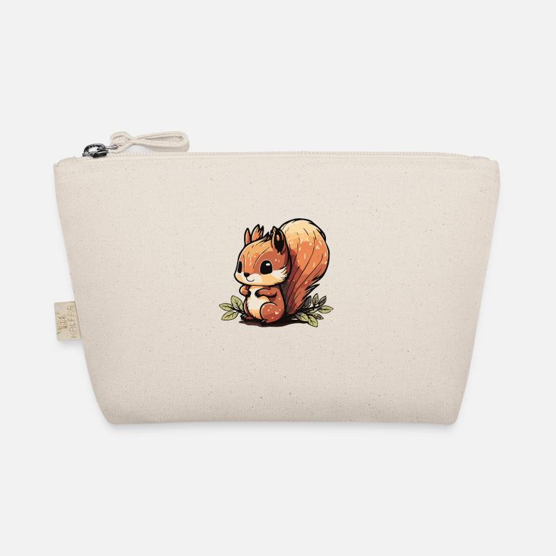 Eichhoernchen Squrirrel Comic Cute Kawaii 5 Organic Pouch