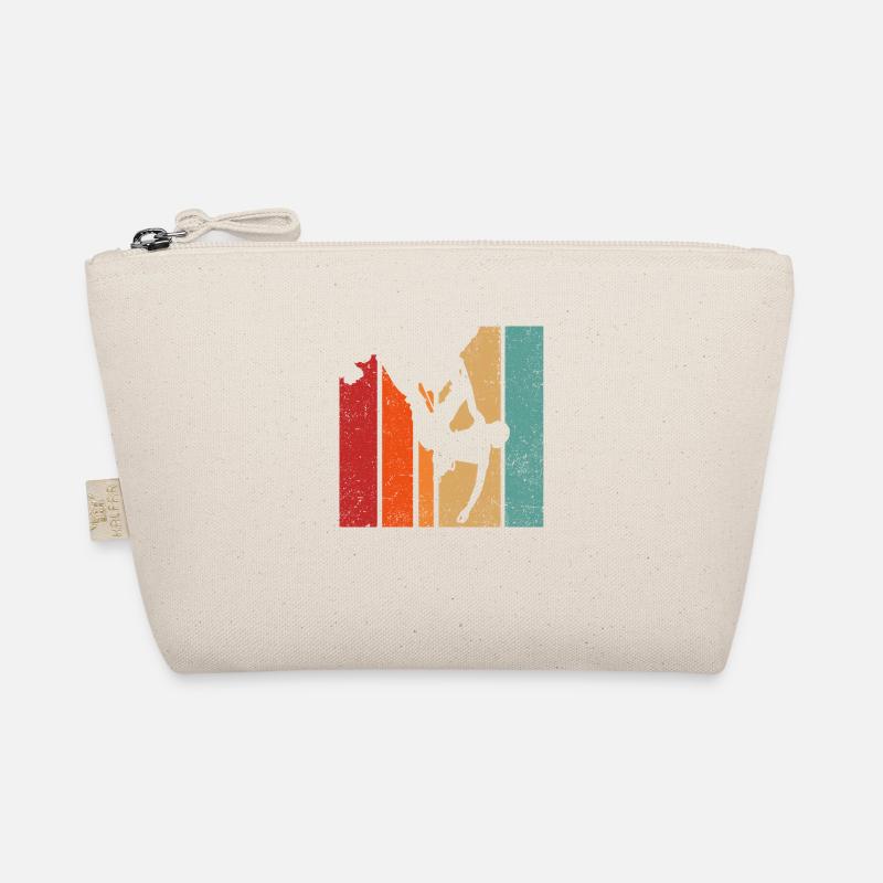 Retro Graphic Climbing Bouldering Rock Climber Mou Bio-Täschchen