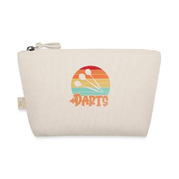 Dart Vintage Retro Darts Shirt Rainbow - Organic Pouch - nature - Front