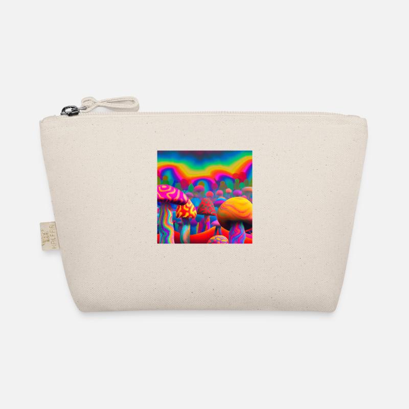 Rainbow mushroom forest Organic Pouch