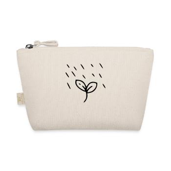 Plant drawing nature sketch black - Organic Pouch - nature - Front