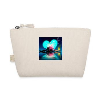 Schöne Lotus Blume - Bio-Täschchen - Natur - Vorne
