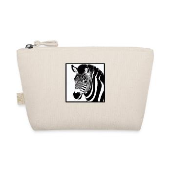 Fun Zebra Cartoon Funny Nature Animal Safari 8 - Organic Pouch - nature - Front