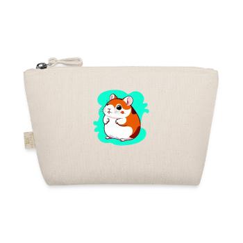 Cute Cartoon Hamster Love Pet 13 - Organic Pouch - nature - Front