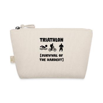Marathon Triathlon Running joggen Biking Radfahren - Bio-Täschchen - Natur - Vorne