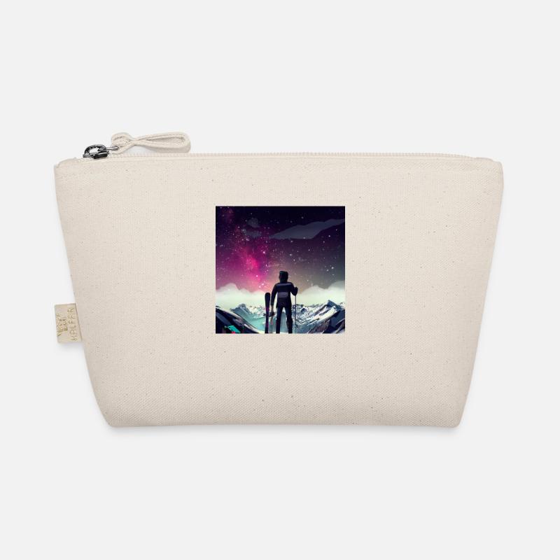 Skiers on top Organic Pouch