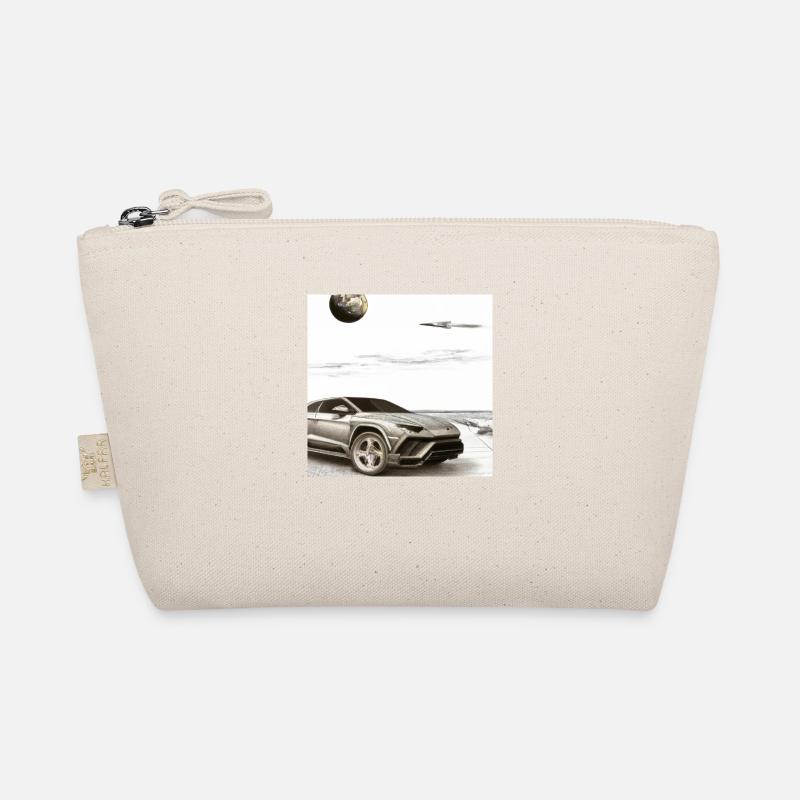 SUV on the beach Organic Pouch