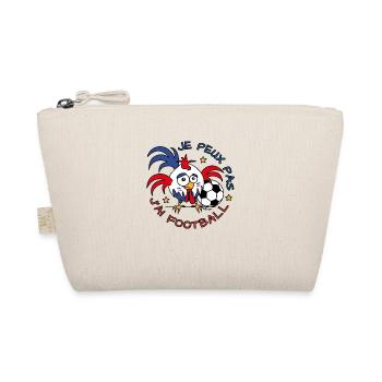 Coq "Je Peux Pas J'ai Foot!" Supporter, France - Trousse biologique - nature - Devant
