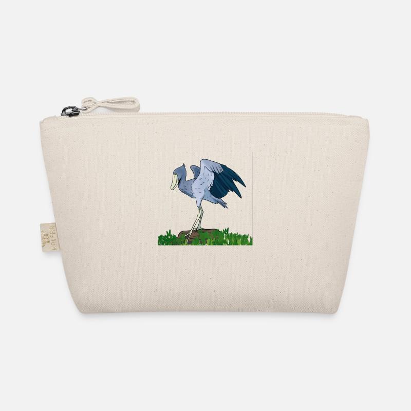 Schuhschnabel Vogel Ornithologe Wald I Geschenk - Bio-Täschchen - Natur