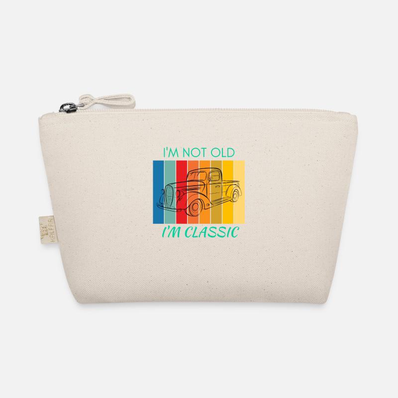 Retro Car - Organic Pouch - nature