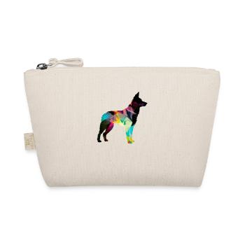 Beautiful dog - colorful dog - Organic Pouch - nature - Front