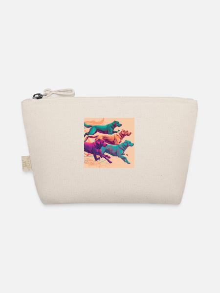 Colorful Dogs - Dogs Group - Organic Pouch - nature - Front