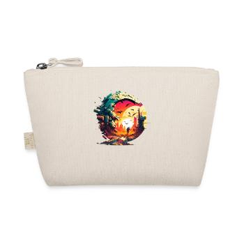 Lone wanderer of the future as a sci-fi pilgrim - Organic Pouch - nature - Front