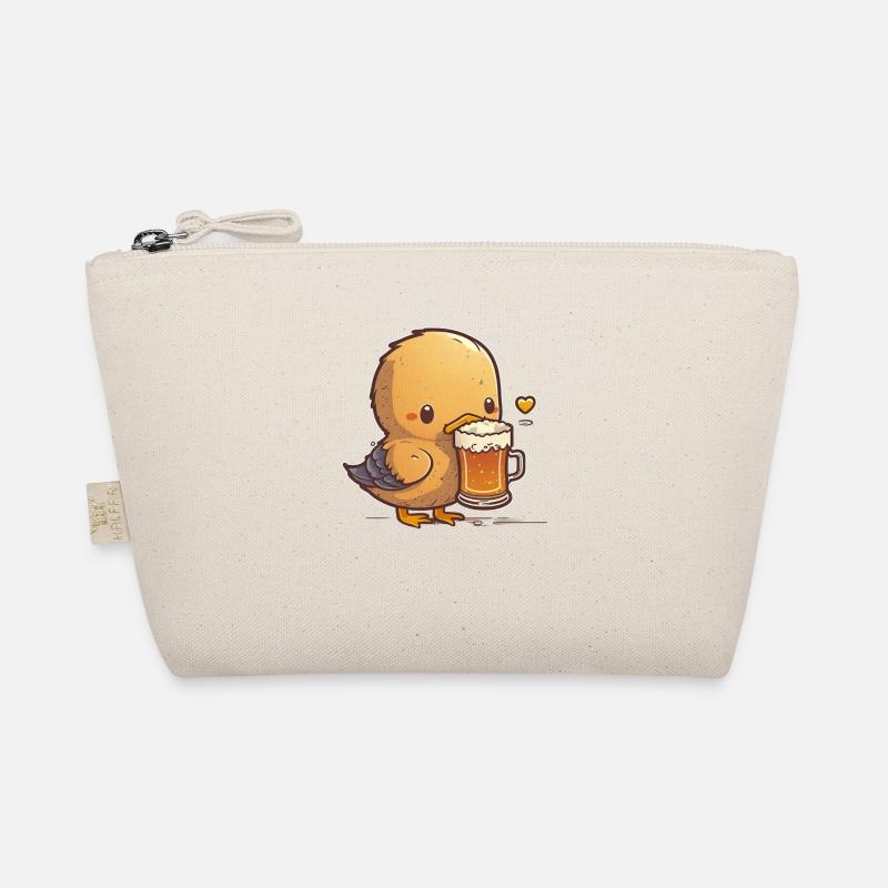 Süßes Baby Entchen mit Bier. Biershirt Bio-Täschchen