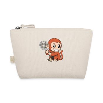 Badmintonschläger Cute Monkey Hobby Sports - Bio-Täschchen - Natur - Vorne