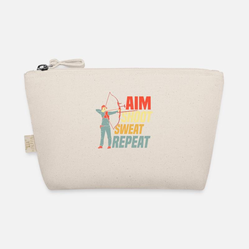 Aim Shoot Sweat Repeat Bow & Arrows Target Archery Bio-Täschchen