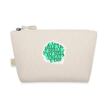 bday book reader book dragon green present - Organic Pouch - nature - Front