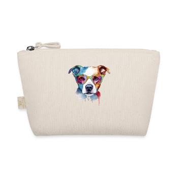 Rox the bespectacled dog - Organic Pouch - nature - Front