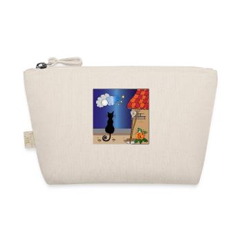 Cat on the wall colour - Organic Pouch - nature - Front