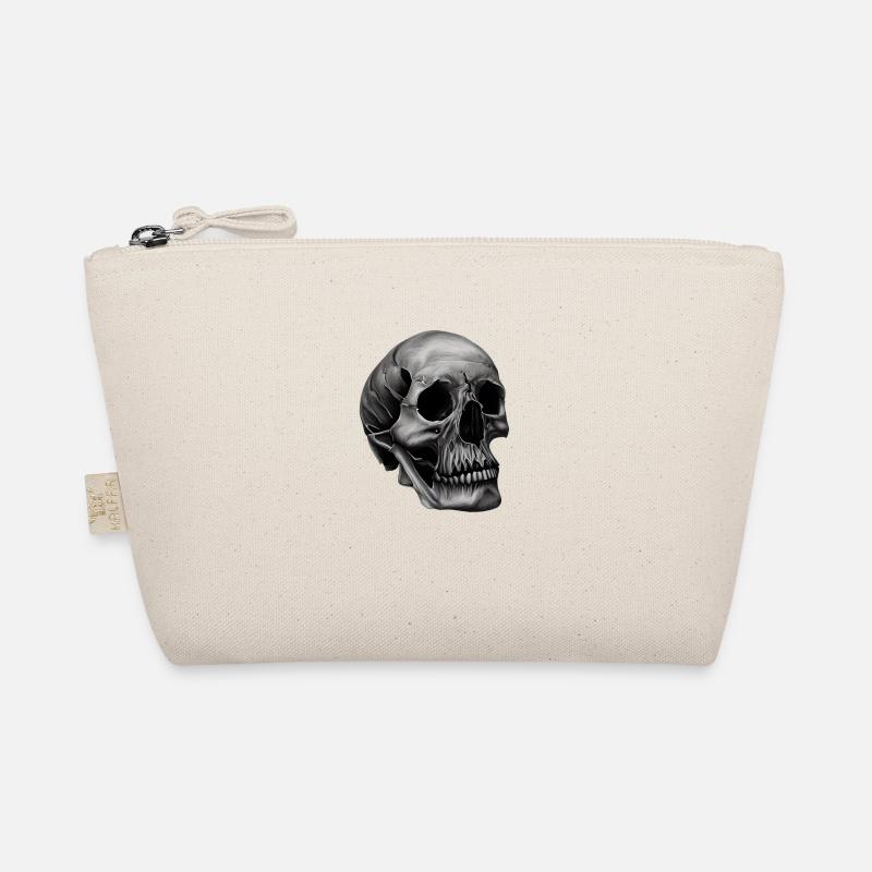 Totenkopf - Bio-Täschchen - Natur
