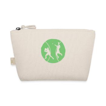 Padel Paddel Schläger Tennis Sport I Geschenk - Bio-Täschchen - Natur - Vorne