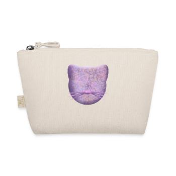 Purple Cat Logo - Organic Pouch - nature - Front