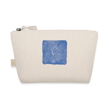 « Seahorse », Boho Line Art Design, Ocean Series - Trousse biologique - nature - Devant
