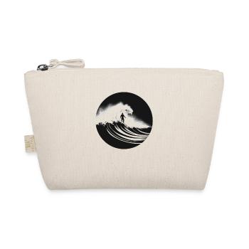 Minimalist wave - Organic Pouch - nature - Front