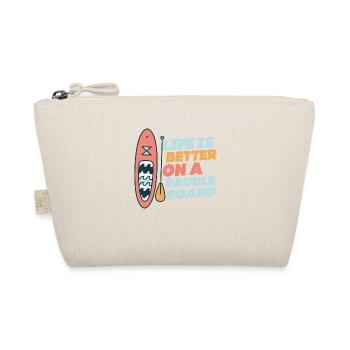 Life is Better On A Paddle Board Stand Up Paddle B - Organic Pouch - nature - Front