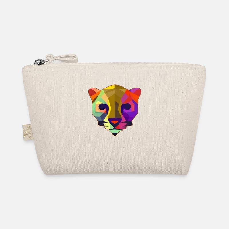 Multicolored stylized panther Organic Pouch