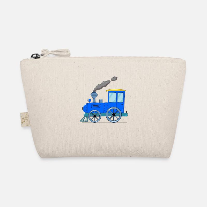 Kinderzug Eisenbahn blau Bio-Täschchen