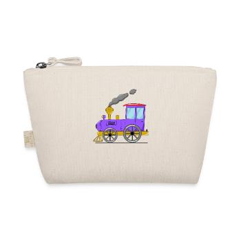 Train pour enfants chemin de fer violet - Trousse biologique - nature - Devant