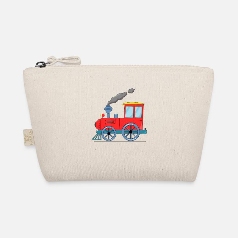 Kinderzug Eisenbahn rot Bio-Täschchen