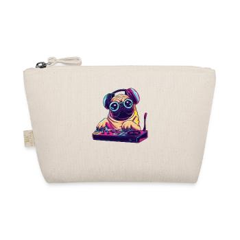 Pug Dog DJ Gift Idea - DJ Dog - Trousse biologique - nature - Devant