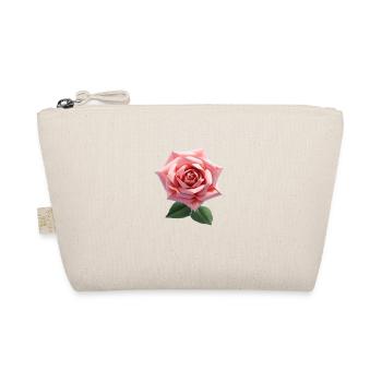 Natural Origami Rose - Organic Pouch - nature - Front
